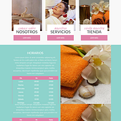 Carolina's Spa website. Web Development project by Alonso Sánchez Sánchez - 02.19.2022