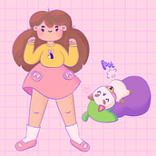 Bee and Puppycat. Traditional illustration project by Chelsea - 04.26.2023