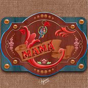 Proyecto final Fileteado porteño para Mamá . . Ilustração tradicional, e Lettering projeto de Yaquelin Aguiar - 26.04.2023