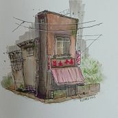 Mi proyecto del curso: Dibujo arquitectónico expresivo con marcadores de colores. Sketching, Drawing, Architectural Illustration, Sketchbook & Ink Illustration project by Victoria - 04.30.2023