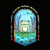 Stained Glass Style Art. Traditional illustration project by Jamie Parker - 04.30.2023