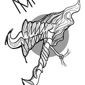 Meu projeto do curso: Ilustração de tatuagens blackwork do zero. Projekt z dziedziny Trad, c, jna ilustracja,  R, sunek, Ilustracja c, frowa, R, sunek c, frow i Projektowanie tatuaż użytkownika Hector II - 01.05.2023