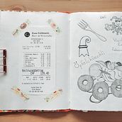 Mi diario ilustrado con experiencias de Febrero a Abril 2023. Traditional illustration, Sketching, Drawing, Sketchbook & Ink Illustration project by yuvia - 05.01.2023