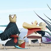 brujos y brujas. Traditional illustration, Character Design, and Digital Illustration project by Rafael Orea GarciaRojas - 04.20.2023