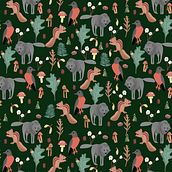 My project for course: Digital Pattern Illustration Inspired by Flora and Fauna. Traditional illustration, Pattern Design, Drawing, Digital Illustration, and Botanical Illustration project by Erin Hall - 05.01.2023