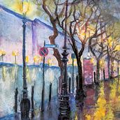 My project for course: Painting Realistic Watercolor Landscapes. Artes plásticas, Pintura, Esboçado, Pintura em aquarela e Ilustração naturalista projeto de Evelyn Snyder - 02.05.2023