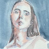 Mi proyecto del curso: Retrato artístico en acuarela. Fine Arts, Painting, Watercolor Painting, and Portrait Drawing project by Anna Planelø - 05.01.2023