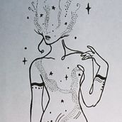 Mi proyecto del curso: Diseño de tatuajes fine line: simbología y magia. Design, Traditional illustration, Creativit, Pencil Drawing, Drawing, and Tattoo Design project by carlanicovani35 - 04.30.2023