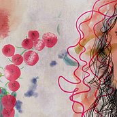 Portrait illustration with Adobe Fresco. Projekt z dziedziny Trad, c, jna ilustracja, Craft, Malowanie akwarelą, Ilustracja c i frowa użytkownika Yemi Edwards - 02.05.2023