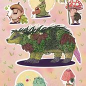 The Gardians of the Forest. Character Design, Drawing, Digital Illustration, and Digital Drawing project by Youki Ko - 05.01.2023