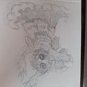 My project for course: Whimsical Sketchbook: Draw Imaginary Creatures from Nature. Pencil Drawing, Drawing, Watercolor Painting, Sketchbook, Naturalistic Illustration, and Traditional illustration project by Lorna Sugden - 04.29.2023