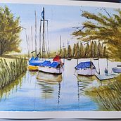 Mi proyecto del curso: Pintura en acuarela de paisajes marinos. Watercolor Painting project by Susana Agra Rama - 05.02.2023