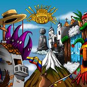 ECUADOR. Un progetto di Illustrazione tradizionale di Bryant Laverde - 24.05.2022