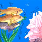 Mi proyecto del curso: Ilustración de universos marinos en acuarela. Traditional illustration, Painting, Watercolor Painting, and Naturalistic Illustration project by Mery Lycia Terán Ayquipa - 04.28.2023