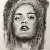 Il mio progetto del corso: Ritratto artistico al carboncino: creare atmosfere. Traditional illustration, Fine Arts, Drawing, Portrait Drawing, Realistic Drawing, and Artistic Drawing project by fabio_malosio - 05.03.2023
