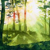 My project for course: Dreamy Watercolor Landscapes: Paint with Light . % Björn Olfenius tarafından hazırlanan Tablo, Sulubo, Ve a Resim projesi - 05.03.2023