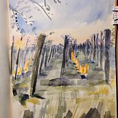 My project for course: Travel Sketches in Watercolor: Capture your Surroundings. Traditional illustration, Painting, Sketching, Drawing, Watercolor Painting, Architectural Illustration, and Sketchbook project by Molli Woodtagger - 05.03.2023