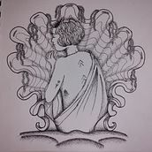 Mi proyecto del curso: Diseño de tatuajes fine line: simbología y magia. Projekt z dziedziny Design, Trad, c, jna ilustracja, Kreat, wność, R, sunek ołówkiem,  R, sunek i Projektowanie tatuaż użytkownika Naschla Aguayo Fernández - 01.05.2023