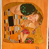 The kiss - my way. Painting project by Riccardo Ciaccio - 03.20.2023