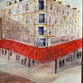 Final PROJECT -My project for course: Architectural Sketching with Watercolor and Ink. Sketching, Drawing, Watercolor Painting, Architectural Illustration, Sketchbook & Ink Illustration project by Maureen Kolbe - 05.04.2023