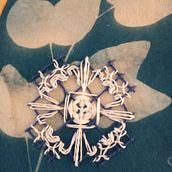 Mi proyecto del curso: Bluework: cianotipia y bordado CORAZON DE PAPEL. Un proyecto de Ilustración tradicional, Artesanía, Bellas Artes, Papercraft, Estampación, Bordado, DIY, Estampación textil y Diseño textil de Paola Cambranis Gamboa - 05.05.2023