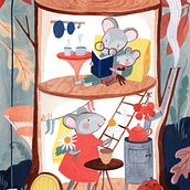 Mouse House. Een project van Traditionele illustratie, Kinderillustratie, Kinderliteratuur y Schilderen met gouache van Kelsey Garrity-Riley - 05.05.2023