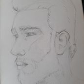 Mon projet du cours : Carnet de portraits : explorez le visage humain. Een project van  Schetsen,  Tekening,  Portrettekening,  Artistieke tekening y Sketchbook van helebor - 05.05.2023