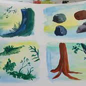 My project for course: Fantasy Landscapes with Watercolor & Gouache. Fine Arts, Painting, Watercolor Painting, Naturalistic Illustration, and Gouache Painting project by Tracey Hamilton - 05.05.2023