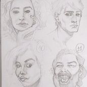 Il mio progetto del corso: Ritratto su blocco da disegno: esplora il volto umano. Projekt z dziedziny Sketching,  R, sunek, Portret,  R, sunek art, st, czn i Sketchbook użytkownika Filippo Maroni - 06.05.2023