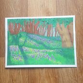 Mein Abschlussprojekt für den Kurs: Landschaftsmalerei mit Gouache für Anfänger. Un proyecto de Bellas Artes, Pintura, Ilustración naturalista				 y Pintura gouache de d.schleede - 06.05.2023