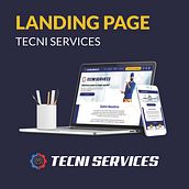 Mi proyecto del curso: Introducción al diseño UI Landing Page Tecni Services. Design, Interactive Design, Web Design, Mobile Design, and App Design project by Carolina Castillo de Ramos - 05.23.2023