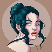 Girl Portrai #2, 2023. Digital Drawing project by Sina Smart - 05.07.2023