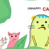 Unhappy Cat - first project of my drawing. Here are what I could do in my final project.. Traditional illustration, Editorial Design, Drawing, Stor, board, Children's Illustration, Narrative, and Picturebook project by Haly Kann - 05.07.2023