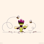 Flowers. Een project van Traditionele illustratie y Motion Graphics van Ana Luiza Batista - 07.05.2023