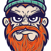 Leñador Enojado . % Mario Merlo tarafından hazırlanan Tasarım, Geleneksel illüstras, on, Ve Serigrafi Baskı projesi - 05.07.2023