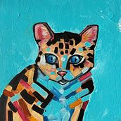 Mi proyecto del curso: Pintura acrílica estilizada: explora el color y la forma. Un proyecto de Pintura y Pintura acrílica de Mercedes Lamborelle - 07.05.2023