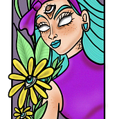 She is nature. Een project van Traditionele illustratie van Elizabeth Gastelum - 07.05.2023