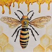 Bee Good. Painting, Arts, Crafts, Acr, lic Painting, and Traditional illustration project by Sara Wheatcroft - 05.08.2023