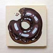Donuts, Batch One. Acr, lic Painting, Arts, Crafts, Traditional illustration, and Painting project by Sara Wheatcroft - 04.30.2023