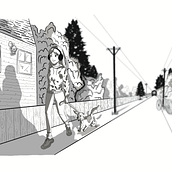 Walking on sunshine!. Traditional illustration, Fine Arts, Sketching, Pencil Drawing, Drawing, Artistic Drawing, and Figure Drawing project by yasminpmartinez - 05.07.2023