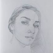Mi proyecto del curso: Cuaderno de retratos a línea con grafito Ein Projekt aus dem Bereich Bildende Künste, Skizzenentwurf, Zeichnung, Porträtzeichnung und Sketchbook von Faby San - 08.05.2023