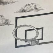 Dibujo canasta de basquet. Pencil Drawing project by gloriaparra2001 - 05.08.2023