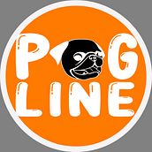 Logo Pugline . Design project by Edson Horacio Camarillo - 05.08.2023