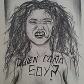 Projecte identitat personal amb diverses tecniques seques . Un proyecto de Ilustración tradicional, Dibujo de Retrato, Dibujo y Dibujo artístico de violeta_guzmanm - 08.05.2023