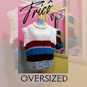 Meu projeto do curso: Introdução à confecção de roupas de tricô oversized. Un proyecto de Diseño de complementos, Diseño de moda, Tejido y Tejido de punto de Ione Criações - 09.05.2023