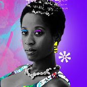 Mon projet du cours : Création de portraits colorés sur Photoshop. Photograph, Post-production, Collage, Photographic Composition, and Photomontage project by Elodie Bellejambe - 03.05.2023