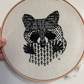My project for course: Introduction to Blackwork Embroidery. Embroider, and Textile Design project by Meghan - 05.09.2023