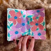 My project for course: Botanical Patterns in a Sketchbook: Conquer the Blank Page. Ilustração tradicional, Pattern Design, Ilustração botânica, e Sketchbook projeto de tasyalipa - 09.05.2023