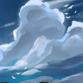 Landscape . Traditional illustration project by Katerina Kokish - 05.09.2023
