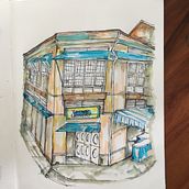 My project for course: Expressive Architectural Sketching with Colored Markers. Sketching, Drawing, Architectural Illustration, Sketchbook & Ink Illustration project by Jocey Cajiuat - 05.08.2023